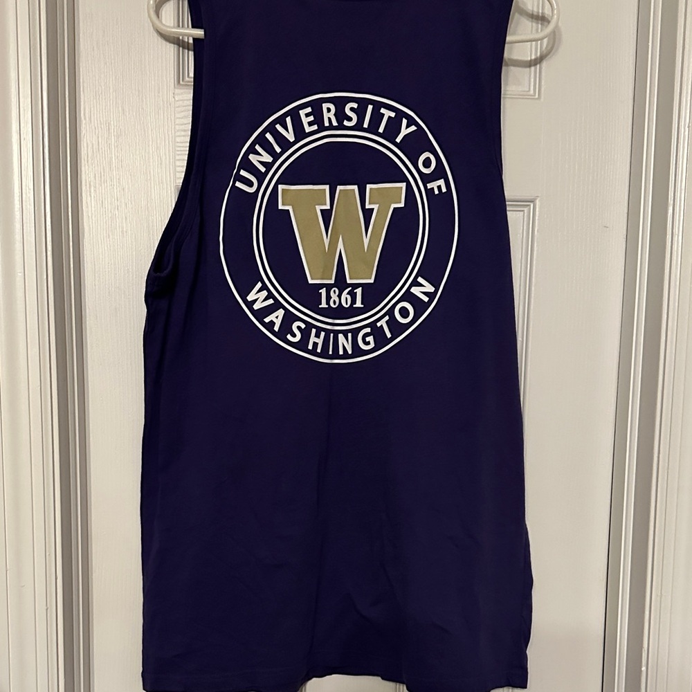UW Mens  Deep Purple Tank Top with logo
